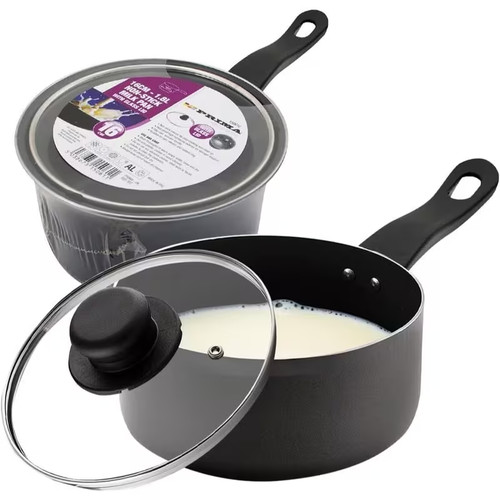 Stainless steel milk pan - steel,