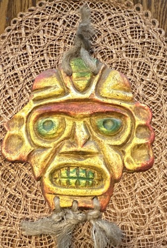 Mexican hand painted carved - hand-painted,