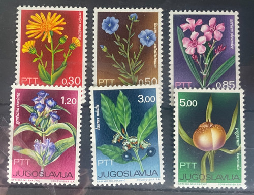 Yugoslavia 1967 flower set - flower, mh