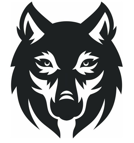 Extra large wolf head car - wolf,