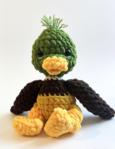 New handmade crochet mallard - new,