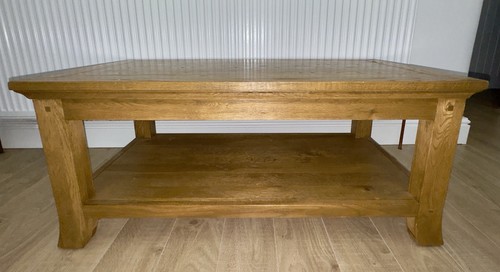Solid oak coffee - solid, with