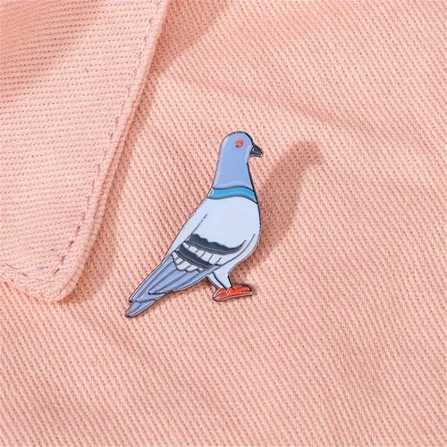 Cute pigeon enamel pin small - pigeon,