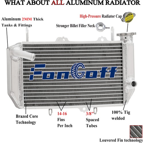 Aluminium radiator for 2009 - aluminium,
