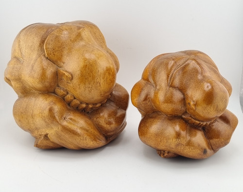 Wooden weeping buddha - 2,