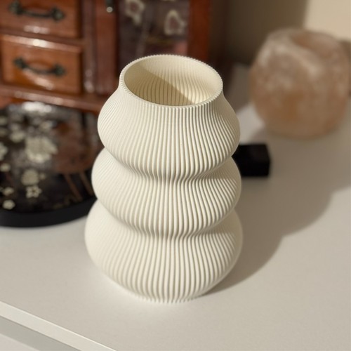 Isla vase sleek printed - isla, 3d