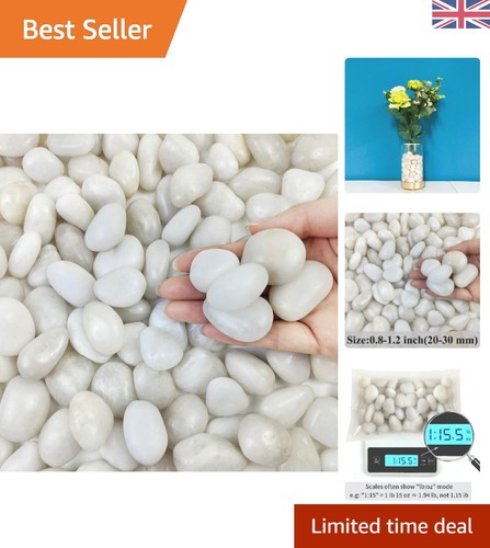 Natural white river stones - natural,
