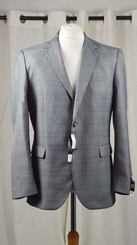 George grey plaid houndstooth - grey,