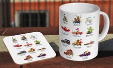 Wacky races cars ceramic - wacky,