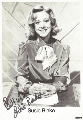 Susie blake signed photograph - susie,
