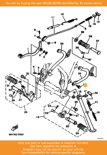Yamaha bolt 90109 08789 oem - yamaha, bolt,