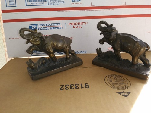 Set two rare antique bronze - set, of