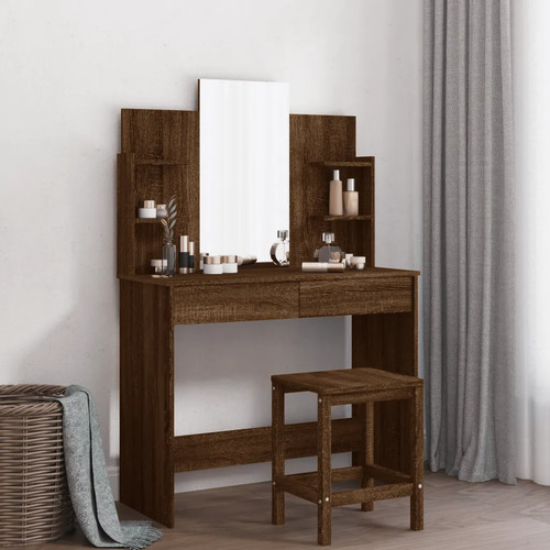 Dressing table mirror - mirror, brown