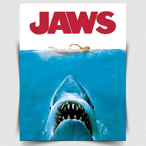 Jaws metal sign - jaws,