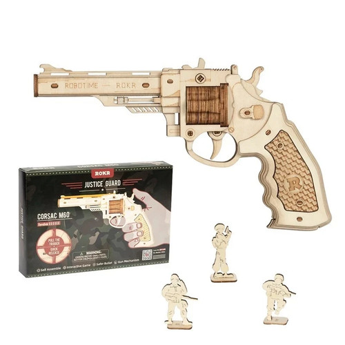 Robotime rokr wooden rubber - 3d,