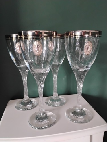 Antique wine glasses twisted - glasses,
