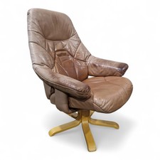Vintage leather swivel - vintage,