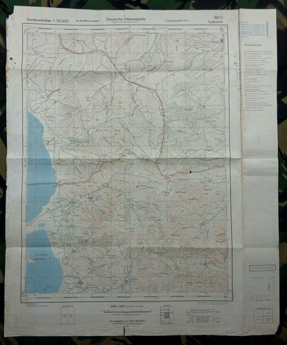 Ww2 german heereskarte - german, "heereskarte"