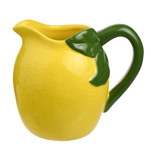 Lemon jug yellow - jug, glazed