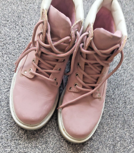 Pink suede hiking snow boots - hiking,