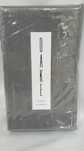 Oake linen standard pillow - linen,