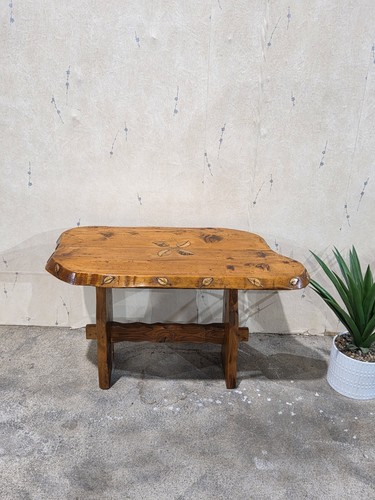 Vintage pine coffee table - vintage,