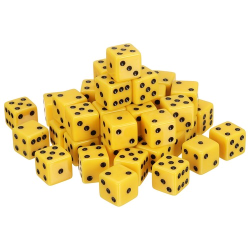 36pcs sided acrylic dice - 6,