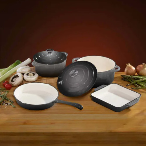 Piece cast iron pan - 4, set