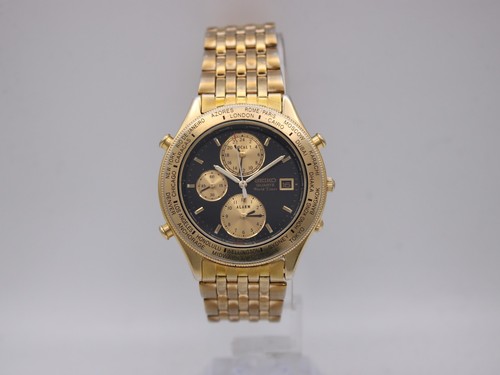 Seiko 5t52 7a2a world timer - 5t52-7a2a,
