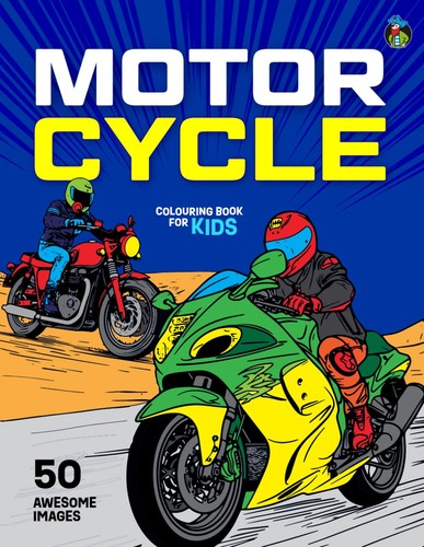 Motorcycle colouring book for - motorcycle,