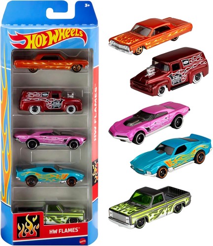 Hot wheels pack toy cars - 5-pack,