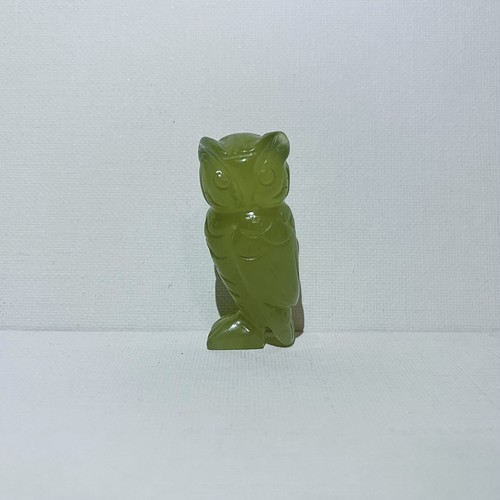 Green crystal owl - green,