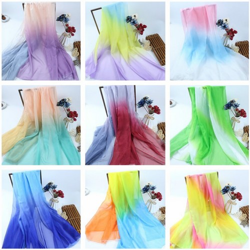 Gradient color chiffon fabric - chiffon,