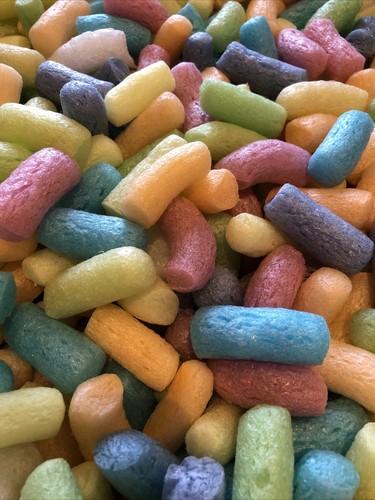 Multi coloured packing peanuts - packing,