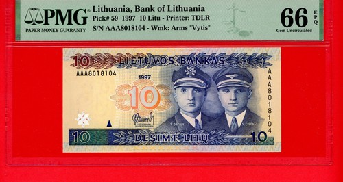 Lithuania litu 1997 - 10,