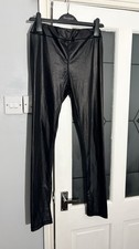 Black coated leggings - coated,