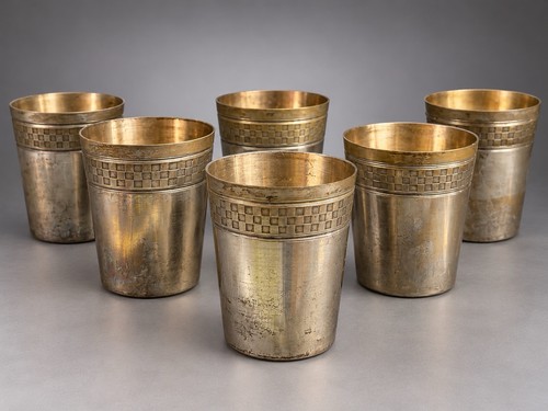 Lot silver metal tumbpani - of,