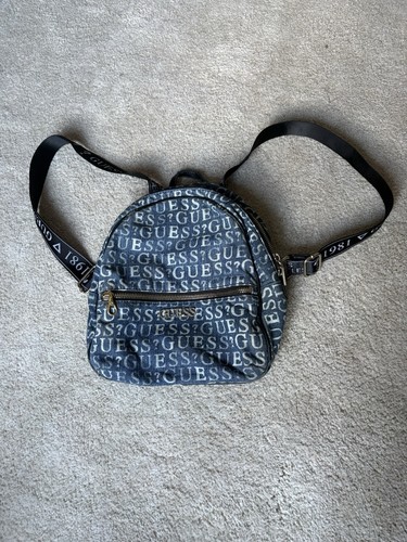 Guess navy blue backpack with