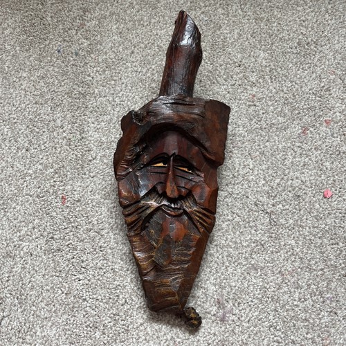 Vintage hand carved wooden - vintage, hand‑carved