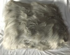 NEXT Grey Long Faux Fur Throw