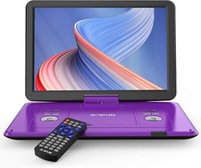 BOIFUN 17.5'' Portable DVD Player with 15.6" Large HD Swivel Screen Battery UK