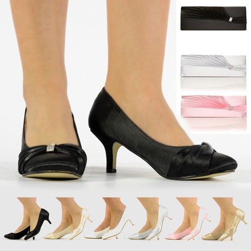 Womens ladies mid heel - ladies,