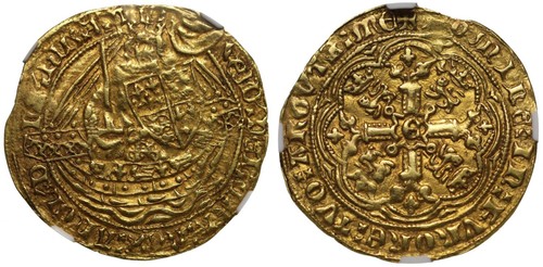 Edward iii half noble - iii, half-noble