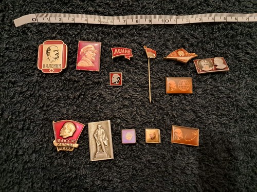 Vintage soviet badges - soviet, 13pc