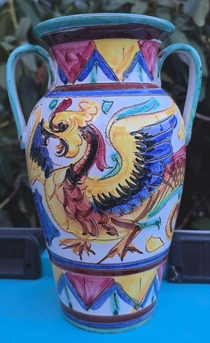 Vtg italian sgraffito hand - vtg,