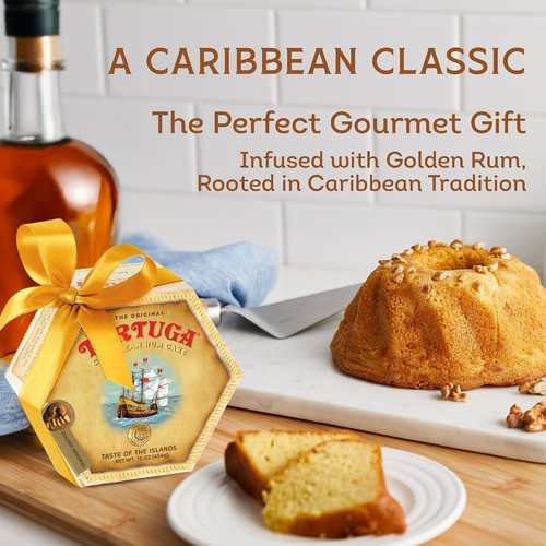 Tortuga golden rum cake - golden, from