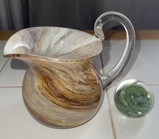 Vintage Alum Bay Glass Jug &
