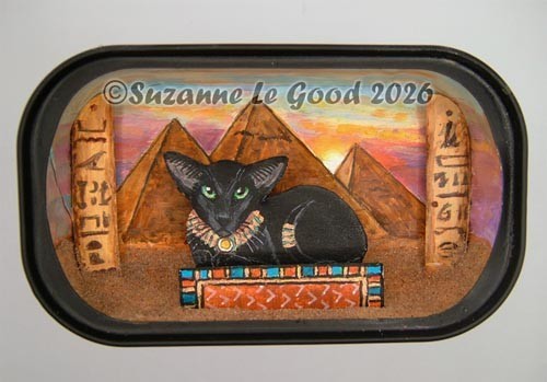 Oriental cat egypt art - cat,
