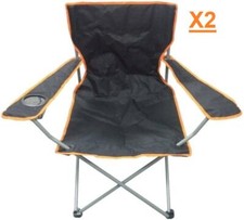 2 x Folding Canvas Camping