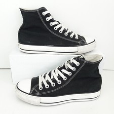 Converse Mens Trainers UK 7 Black Chuck Taylor All Star HI M9160 Canvas Adult